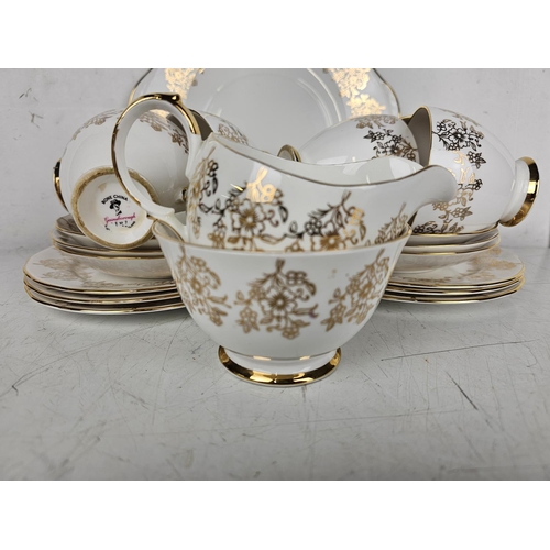 144 - A decorative vintage Gainsborough tea set.