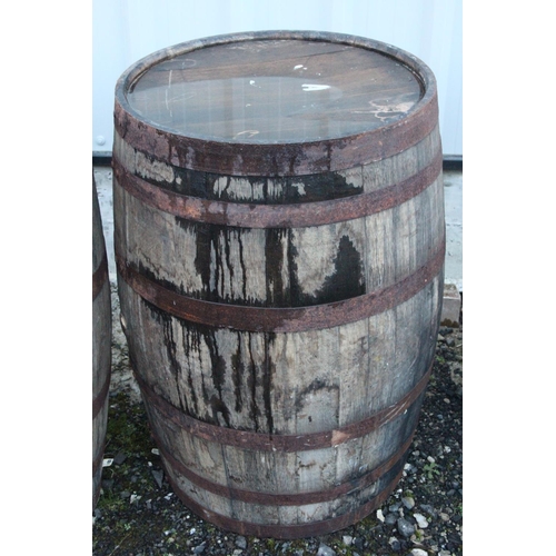 514 - A wooden whiskey barrel.