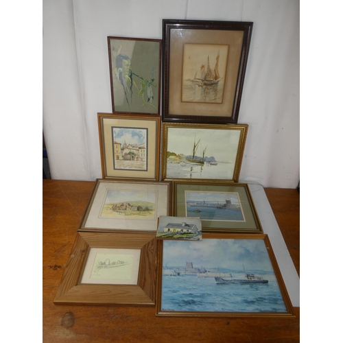 465 - A large assortment of framed prints and more.