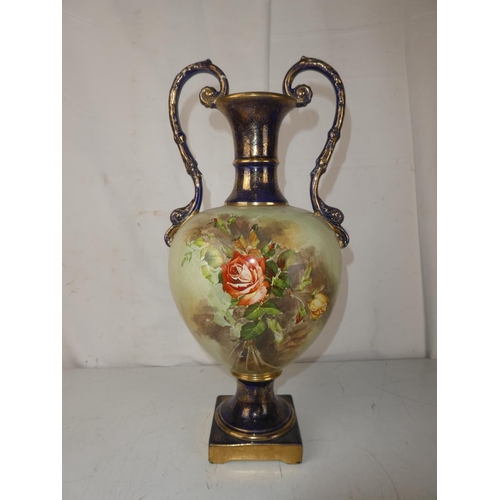 470 - An antique hand painted vase.