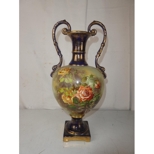 470 - An antique hand painted vase.