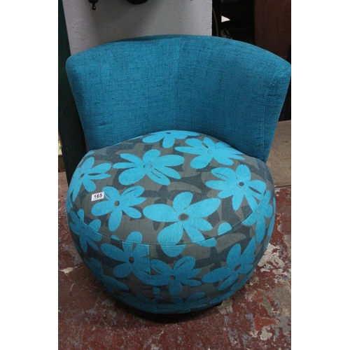 165 - A decorative modern lounge chair.