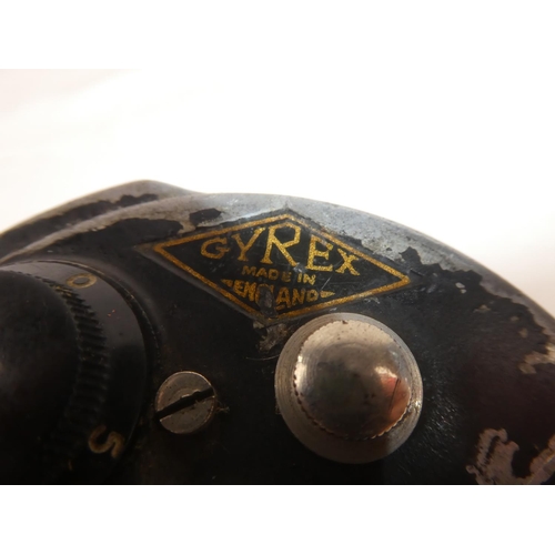 105 - A vintage Gyrex fishing reel.