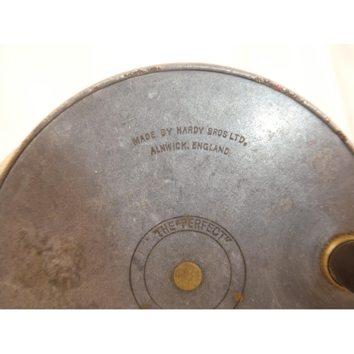 113 - A vintage Hardy Brothers 'The Perfect' Fly Reel, Mk ii, size 3 5/8