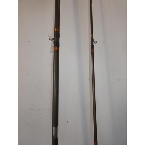 118 - A vintage two piece fishing rod.