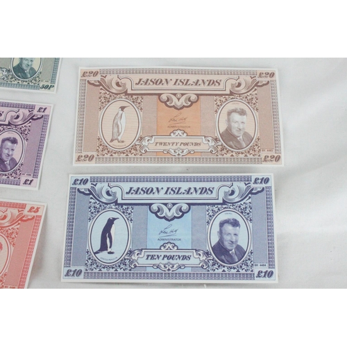 398 - A lot of assorted of 1979 Jason Island bank notes.