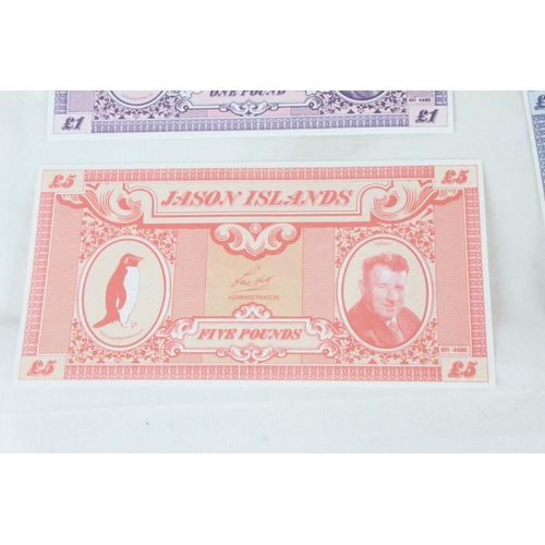 398 - A lot of assorted of 1979 Jason Island bank notes.