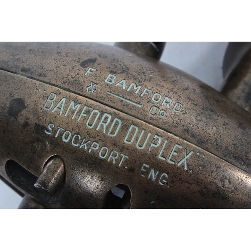 105 - A rare and unusual bronze F Bamford & Co 'Bamford Duplex' propellor.