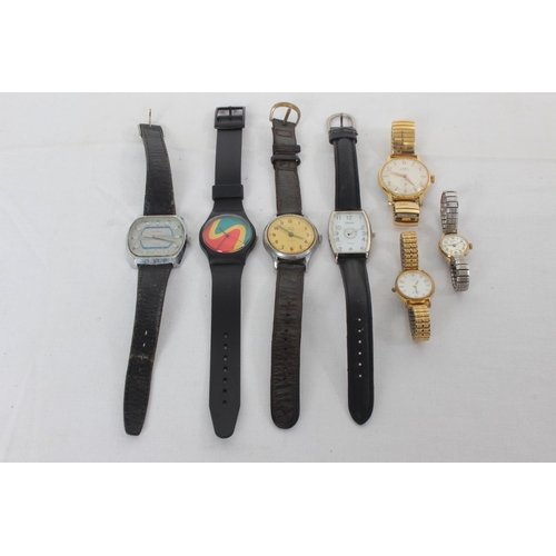 70 - Seven wrist watches including Excalibur, Sekonda, Smiths Empire and more.