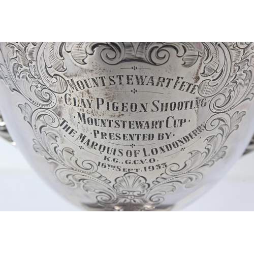 76 - A stunning Sterling Silver presentation cup for Mountstewart Fete - Clay Pigeon Shooting 'Mountstewa... 