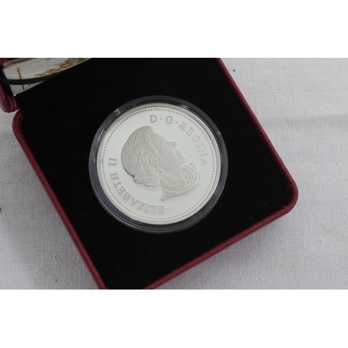 96 - A cased 2016 Royal Canadian mint fine silver 20 dollar coin.