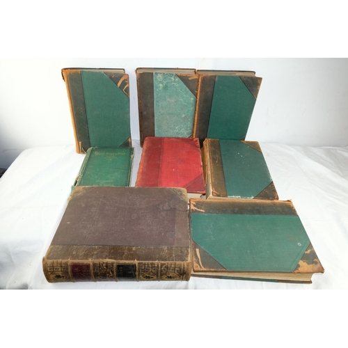 145 - Five antique books 'Harmsworth - The History of the World' and three others.