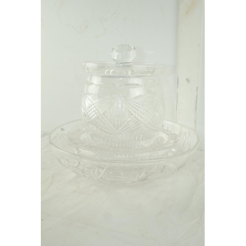 156 - A Tyrone Crystal lidded biscuit barrel, a Stuart Crystal fruit bowl and more.