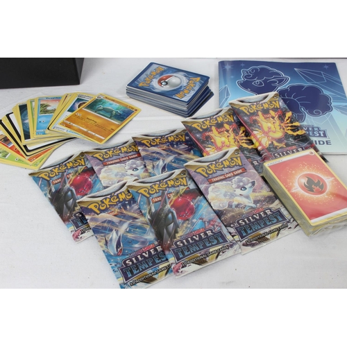 288 - A Pokémon 'Silver Tempest' Elite trainer box and collectors cards including Holo and more.