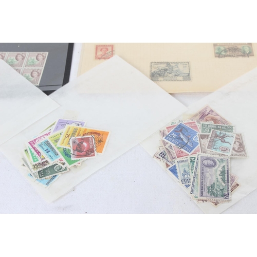 295 - A lot of Southern Rhodesia collectors stamps and more.