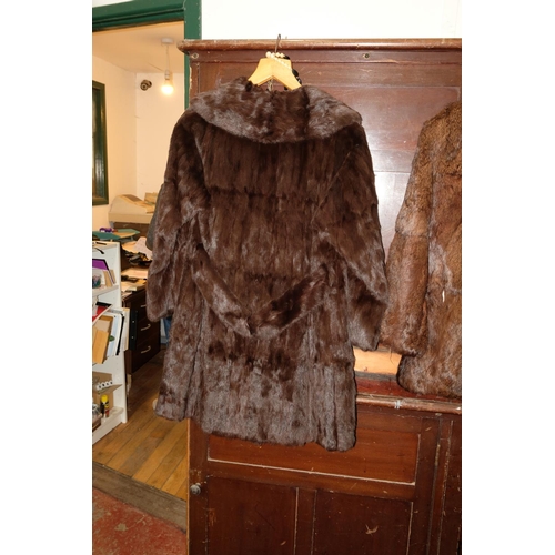 322 - An antique fur coat, by Jaffa Ltd - Belfast.