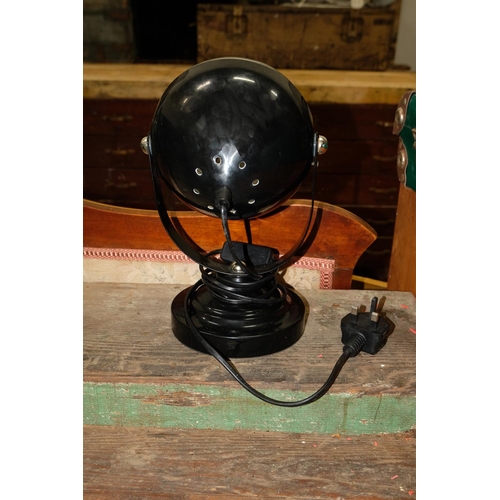 336 - An upcycled vintage style headlight table lamp.