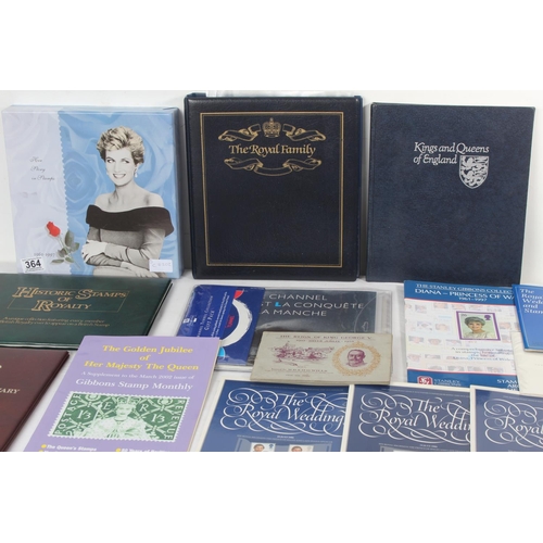 364 - A collection of Commemorative stamps etc including The Reign of King George V 1910 Silver Jubilee - ... 