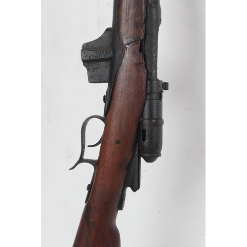 367 - An antique Vetterli rifle with faint UVF STAMP TO STOCK.