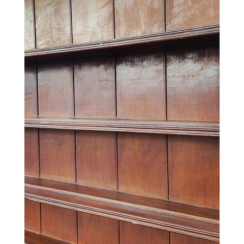 251 - A stunning large antique Irish Vernacular dresser. Measuring 88 inches in Height, 86.5 inches in Wid... 