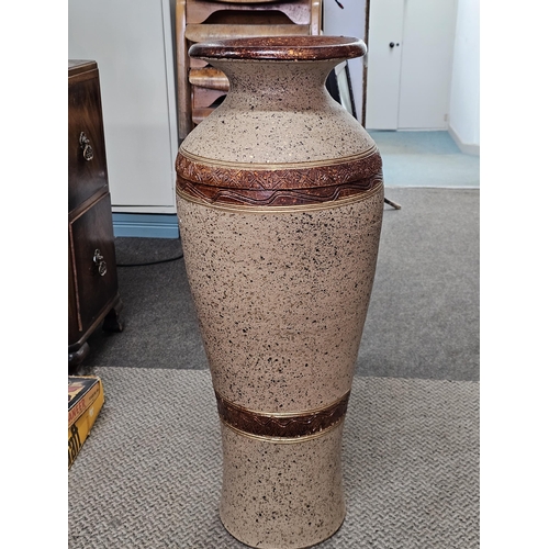 412 - A large floor standing vase, measuring 28.5