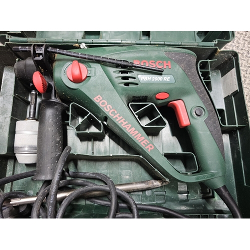 480 - A Bosch hammer drill in case.