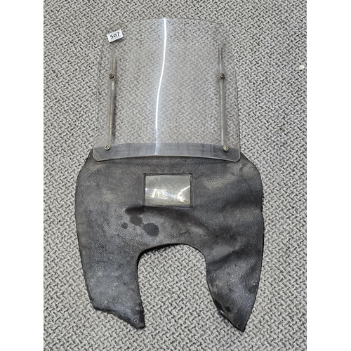 507 - A vintage Stadium motorcycle/ moped windscreen.