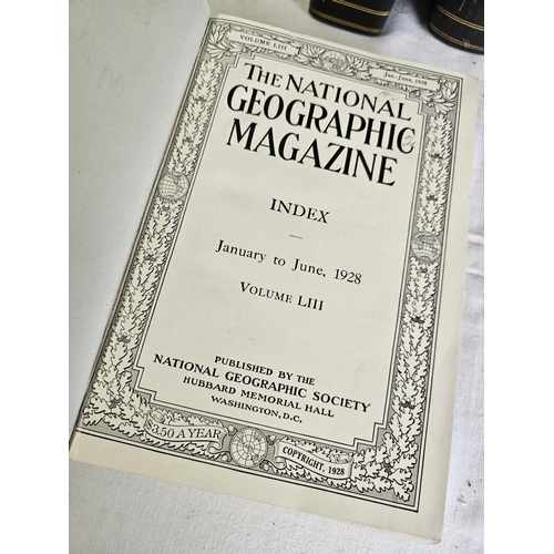 509 - Volumes 53 & 54 of The National Geographic Magazine, a complete run of the publication dating from J... 