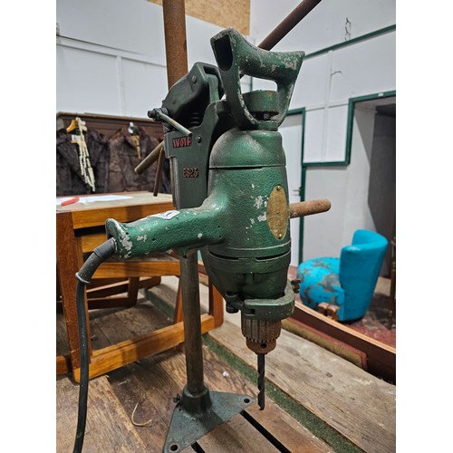 341 - A large vintage industrial Wolf ES23 drill press & drill.