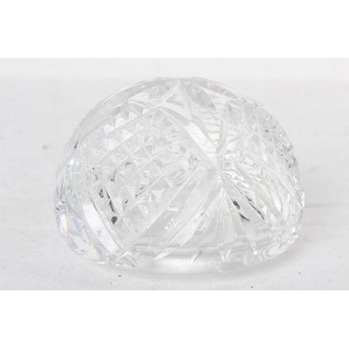 182 - A Waterford Crystal paperweight with star decoration.