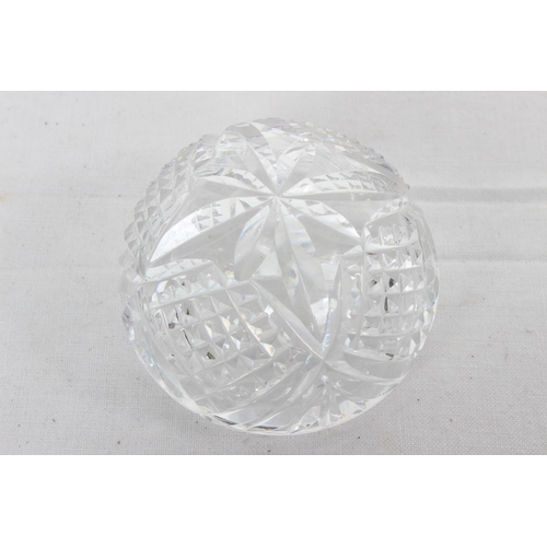 182 - A Waterford Crystal paperweight with star decoration.