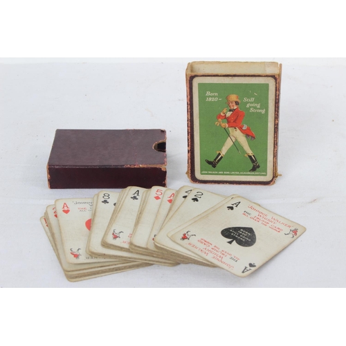 186 - A rare cased set of John Walker & Sons Ltd whisky playing cards.