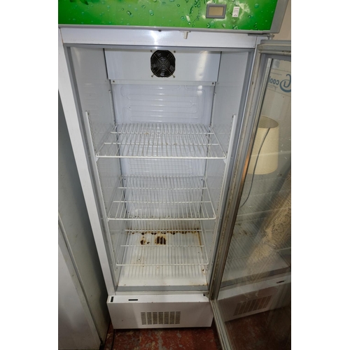 80 - A commercial drinks fridge (untested). 196x63cm