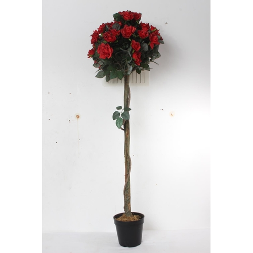 510 - A artificial rose bush. 129cm