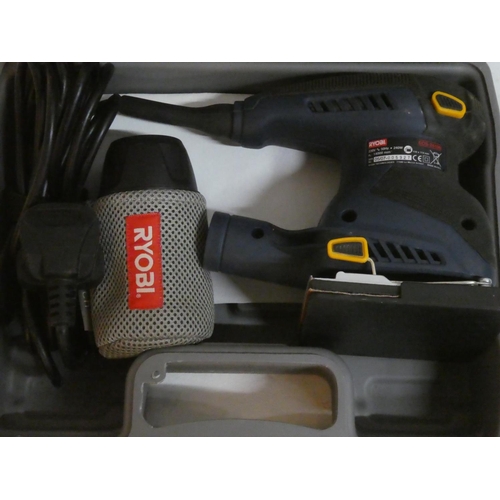 77 - A cased Ryobi sander.