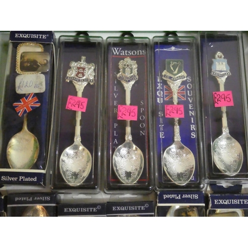 115 - A large lot of boxed collectors spoons.