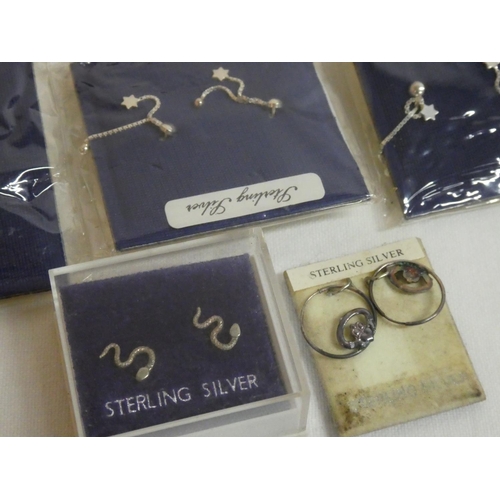 177 - A lot of Sterling Silver earrings.