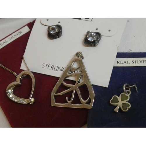 213 - A lot of Sterling Silver chains and more.