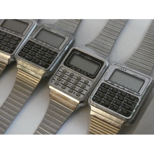 214 - A large lot of vintage Jasa digital watches.