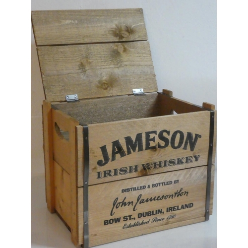 291 - A Jameson Irish Whiskey wooden crate.