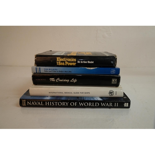 319 - A lot of vintage naval history books.