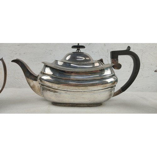 219 - A stunning antique Sterling Silver tea service, comprising teapot, milk jug & sugar bowl, fully hall... 