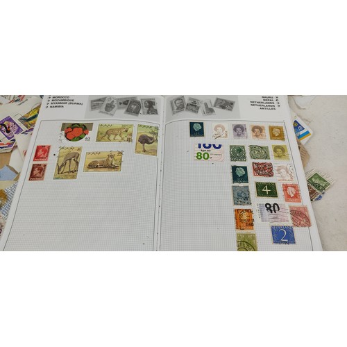 140 - A World Stamp Album and contents, Diamond Jubilee H.H. Sir Ibrahim Sultan of Johore 17th September 1... 