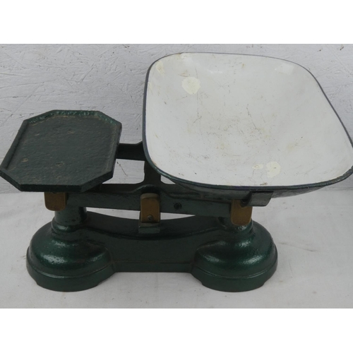 157 - A set of antique weighing scales.