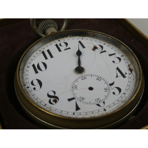 207 - A large metal cased Goliath pocket watch (a/f).