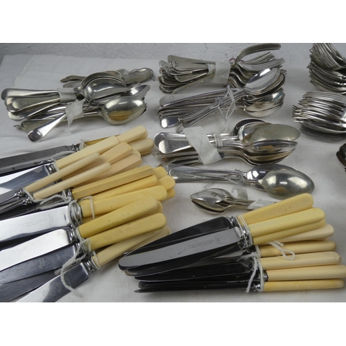 240 - A large lot of sets of cutlery .