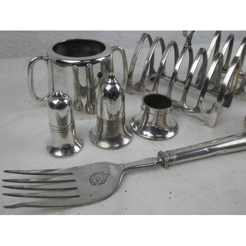 241 - Two vintage Embassy toast racks, milk jugs etc.