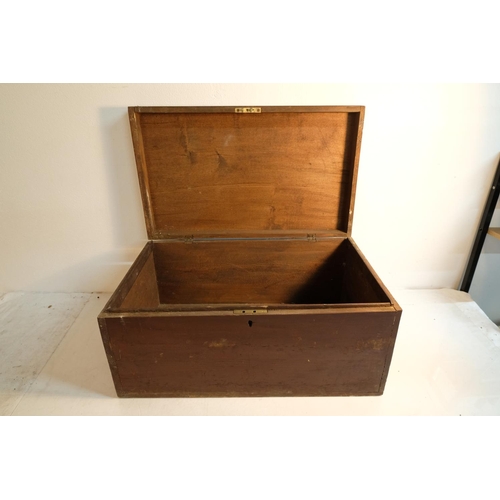 300 - An antique carpenter's chest. Measuring 64x30x38cm