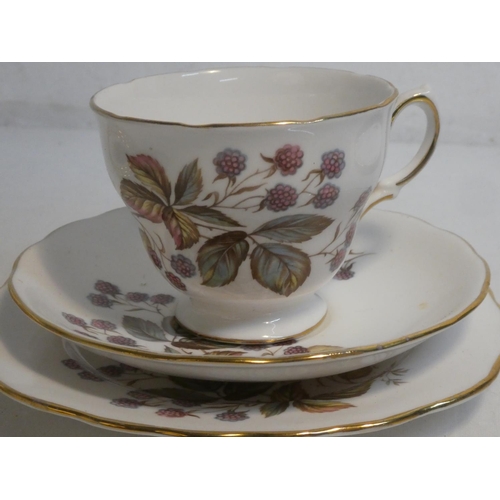 449 - A vintage Crown Royal bone china tea set.