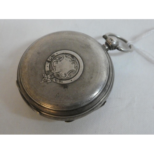 481 - An antique William Andrews & Co, Londonderry Sterling Silver pocket watch.